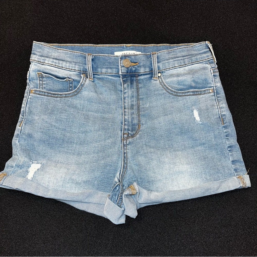 Pacsun Denim Shorts The Shortie size 28 cuffed hem